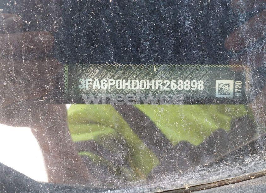 Photo 12 of 2017 Ford Fusion SE (VIN 3FA6P0HD0HR268898)