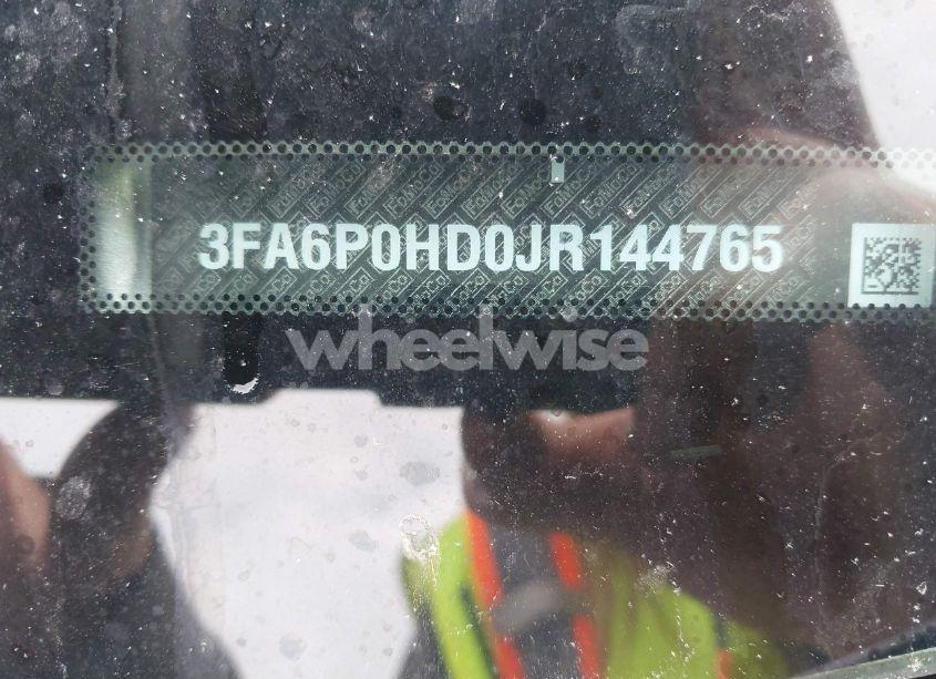 Photo 9 of 2018 Ford Fusion SE (VIN 3FA6P0HD0JR144765)