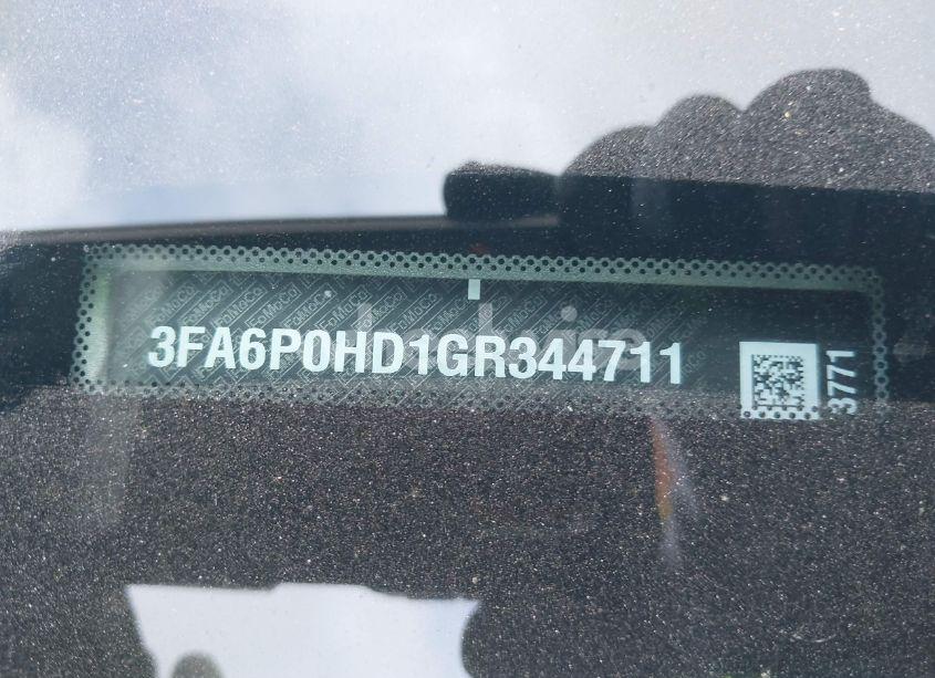 Photo 9 of 2016 Ford Fusion SE (VIN 3FA6P0HD1GR344711)