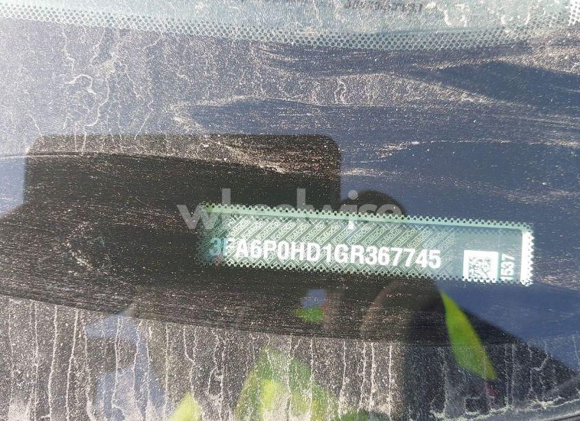 Photo 9 of 2016 Ford Fusion SE (VIN 3FA6P0HD1GR367745)