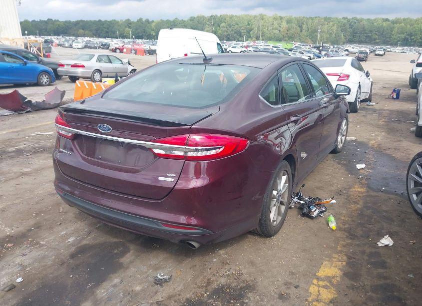 Photo 4 of 2017 Ford Fusion SE (VIN 3FA6P0HD1HR363471)