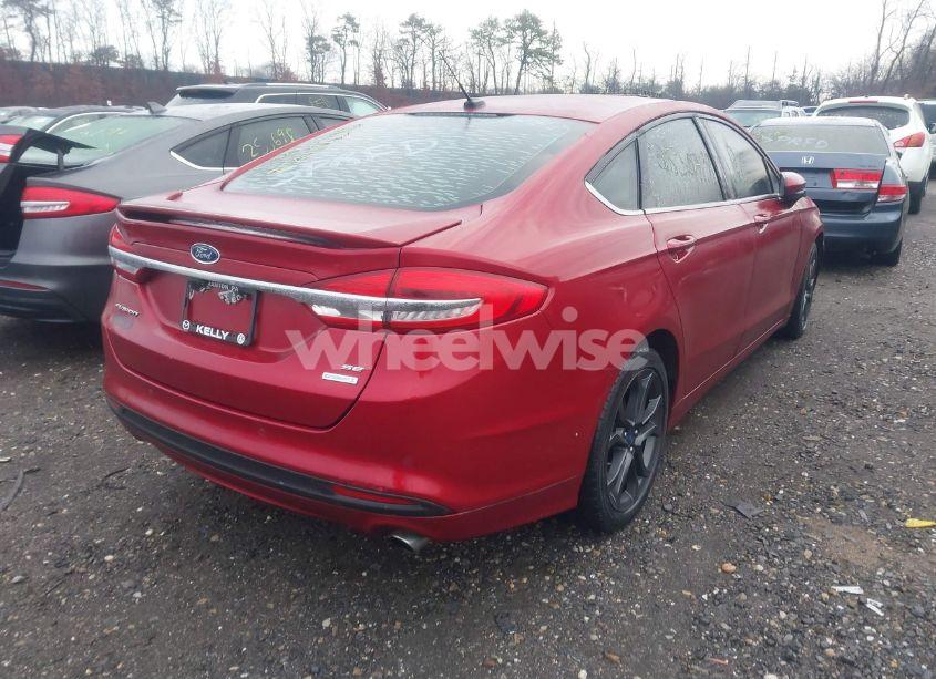 Photo 4 of 2018 Ford Fusion SE (VIN 3FA6P0HD1JR256877)
