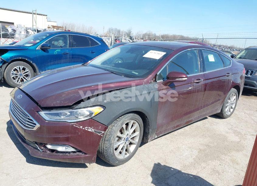 Photo 2 of 2017 Ford Fusion SE (VIN 3FA6P0HD2HR213689)