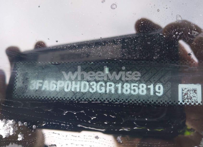 Photo 9 of 2016 Ford Fusion SE (VIN 3FA6P0HD3GR185819)