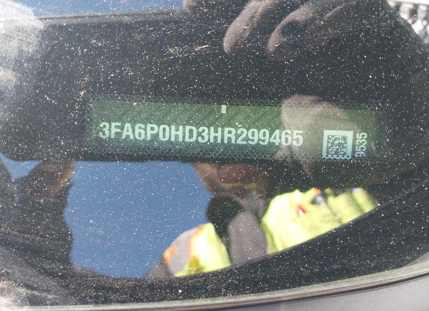 Photo 9 of 2017 Ford Fusion SE (VIN 3FA6P0HD3HR299465)