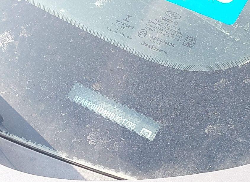 Photo 9 of 2017 Ford Fusion SE (VIN 3FA6P0HD4HR321795)