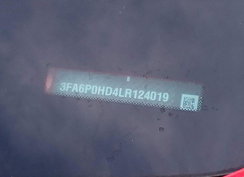 Photo 9 of 2020 Ford Fusion SE (VIN 3FA6P0HD4LR124019)