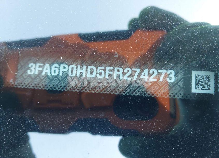 Photo 9 of 2015 Ford Fusion SE (VIN 3FA6P0HD5FR274273)