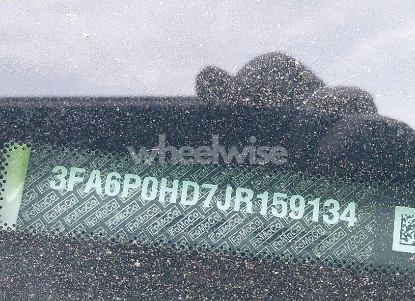 Photo 9 of 2018 Ford Fusion SE (VIN 3FA6P0HD7JR159134)