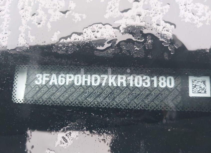 Photo 9 of 2019 Ford Fusion SE (VIN 3FA6P0HD7KR103180)