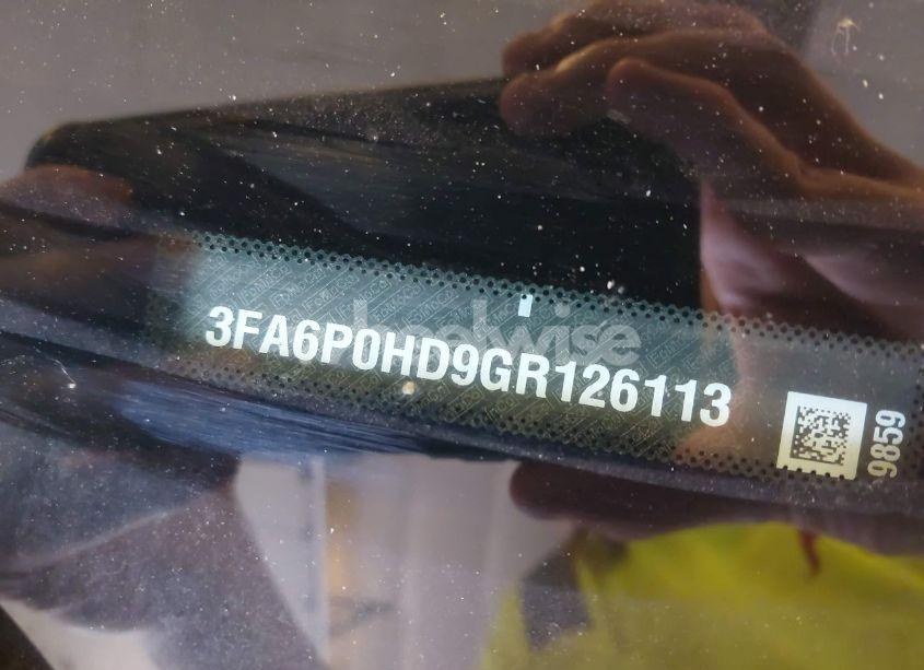 Photo 9 of 2016 Ford Fusion SE (VIN 3FA6P0HD9GR126113)