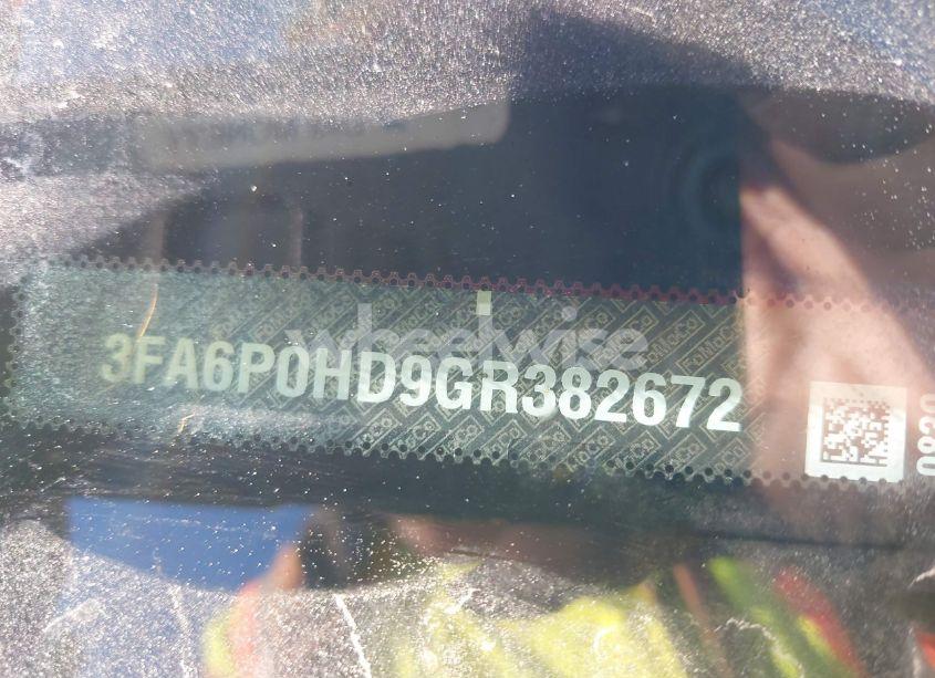 Photo 9 of 2016 Ford Fusion SE (VIN 3FA6P0HD9GR382672)