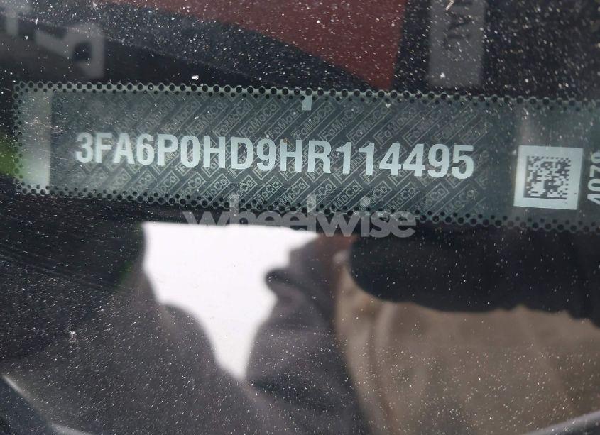 Photo 9 of 2017 Ford Fusion SE (VIN 3FA6P0HD9HR114495)