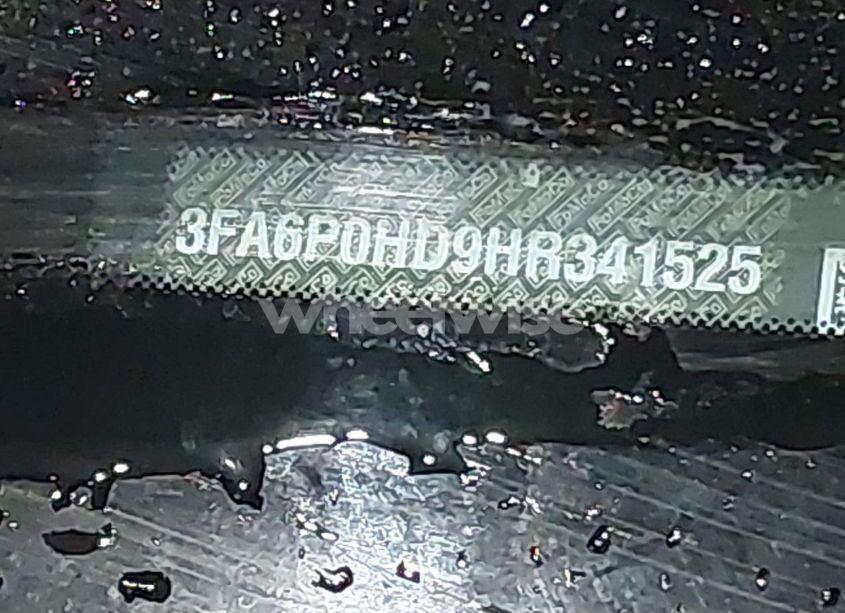 Photo 9 of 2017 Ford Fusion SE (VIN 3FA6P0HD9HR341525)