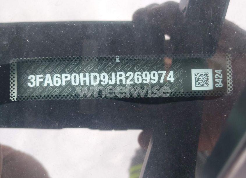 Photo 9 of 2018 Ford Fusion SE (VIN 3FA6P0HD9JR269974)