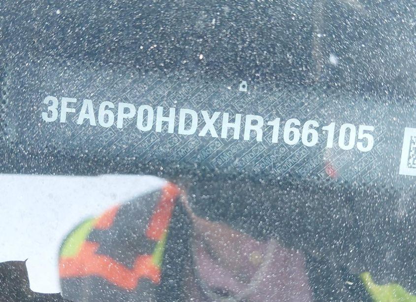 Photo 9 of 2017 Ford Fusion SE (VIN 3FA6P0HDXHR166105)