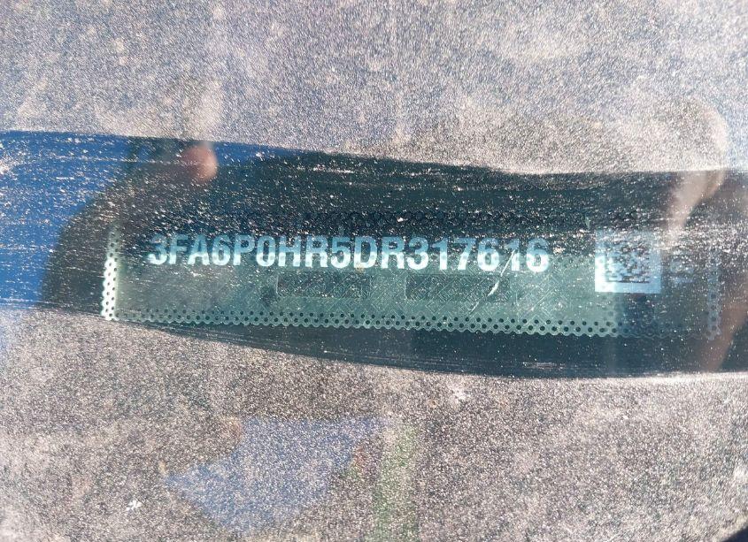 Photo 9 of 2013 Ford Fusion SE (VIN 3FA6P0HR5DR317616)