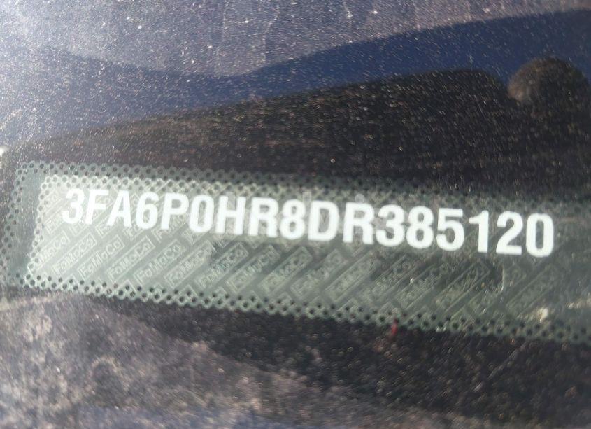 Photo 9 of 2013 Ford Fusion SE (VIN 3FA6P0HR8DR385120)