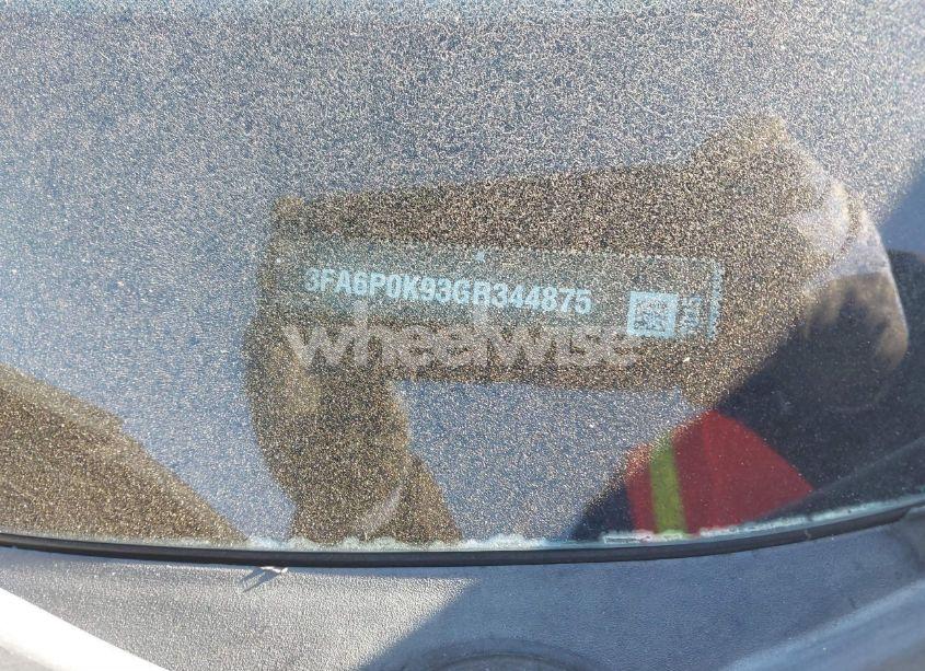 Photo 9 of 2016 Ford Fusion TITANIUM (VIN 3FA6P0K93GR344875)