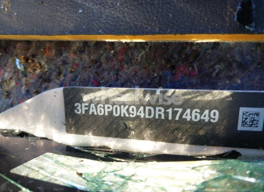 Photo 9 of 2013 Ford Fusion TITANIUM (VIN 3FA6P0K94DR174649)