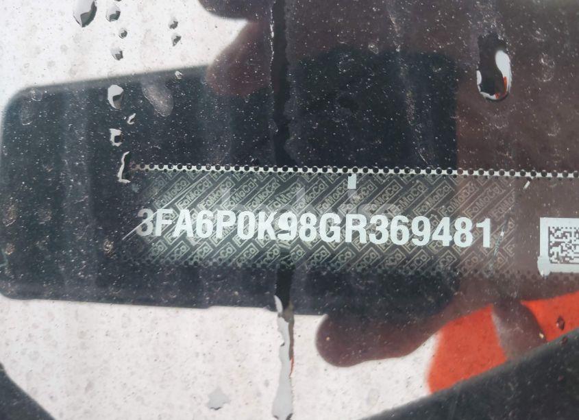 Photo 9 of 2016 Ford Fusion TITANIUM (VIN 3FA6P0K98GR369481)