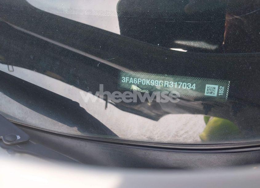 Photo 9 of 2016 Ford Fusion TITANIUM (VIN 3FA6P0K99GR317034)