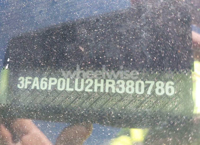 Photo 9 of 2017 Ford Fusion HYBRID SE (VIN 3FA6P0LU2HR380786)