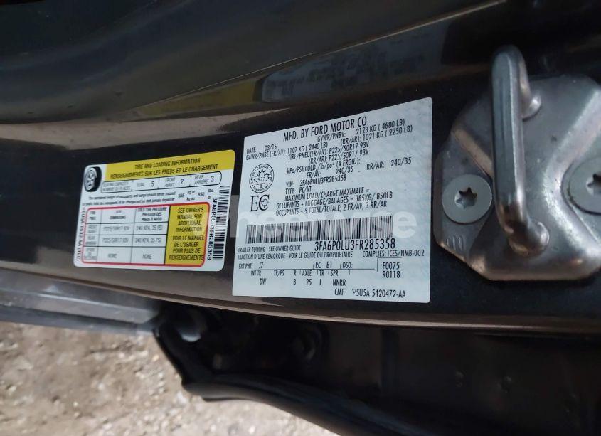 Photo 9 of 2015 Ford Fusion HYBRID SE (VIN 3FA6P0LU3FR285358)