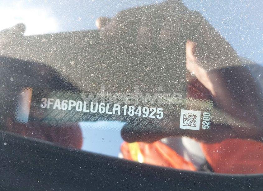 Photo 9 of 2020 Ford Fusion HYBRID SE (VIN 3FA6P0LU6LR184925)