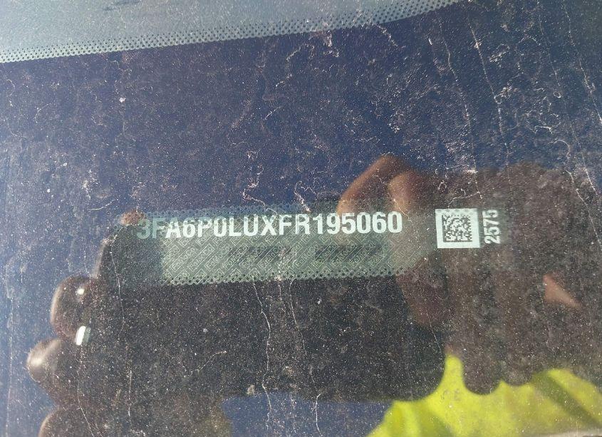 Photo 9 of 2015 Ford Fusion HYBRID SE (VIN 3FA6P0LUXFR195060)