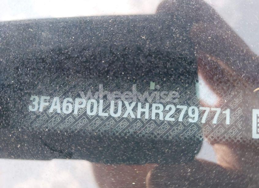 Photo 9 of 2017 Ford Fusion HYBRID SE (VIN 3FA6P0LUXHR279771)