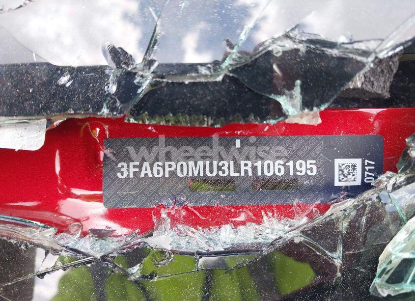 Photo 9 of 2020 Ford Fusion HYBRID SEL (VIN 3FA6P0MU3LR106195)