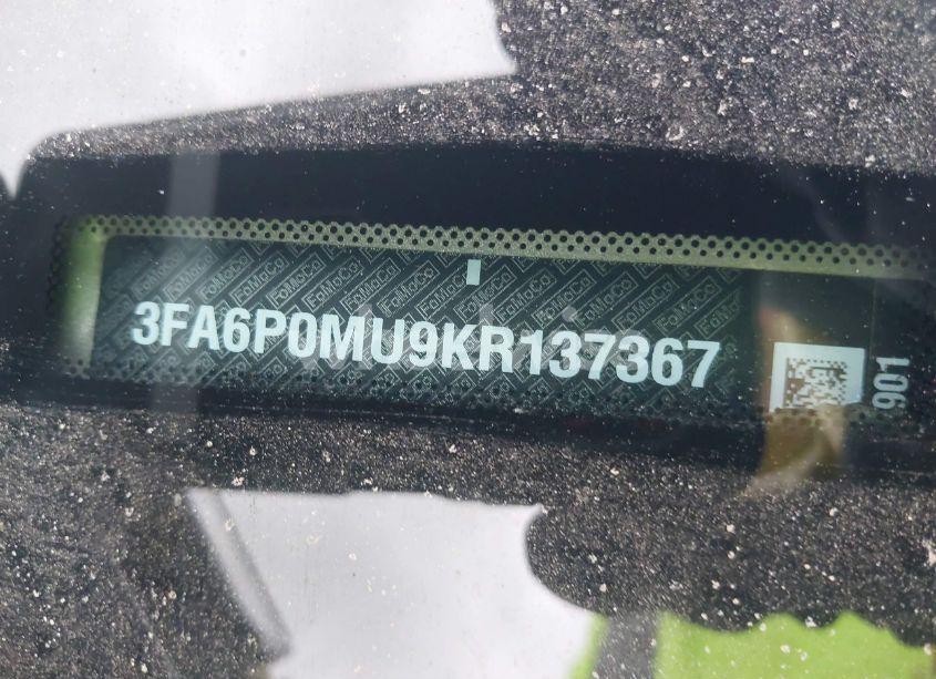 Photo 9 of 2019 Ford Fusion HYBRID SEL (VIN 3FA6P0MU9KR137367)