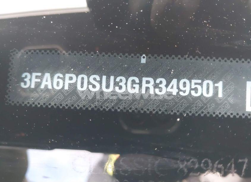 Photo 9 of 2016 Ford Fusion ENERGI TITANIUM (VIN 3FA6P0SU3GR349501)