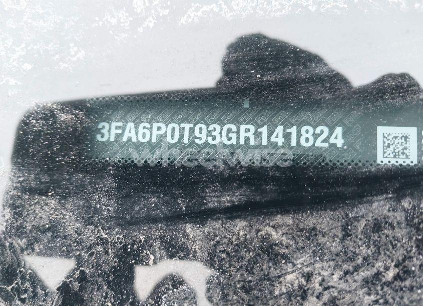 Photo 9 of 2016 Ford Fusion SE (VIN 3FA6P0T93GR141824)