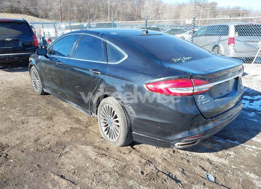 Photo 3 of 2017 Ford Fusion SE (VIN 3FA6P0T95HR119454)
