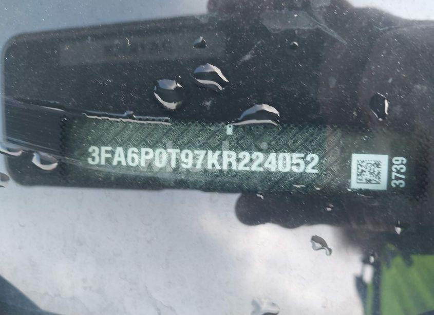 Photo 9 of 2019 Ford Fusion SE (VIN 3FA6P0T97KR224052)