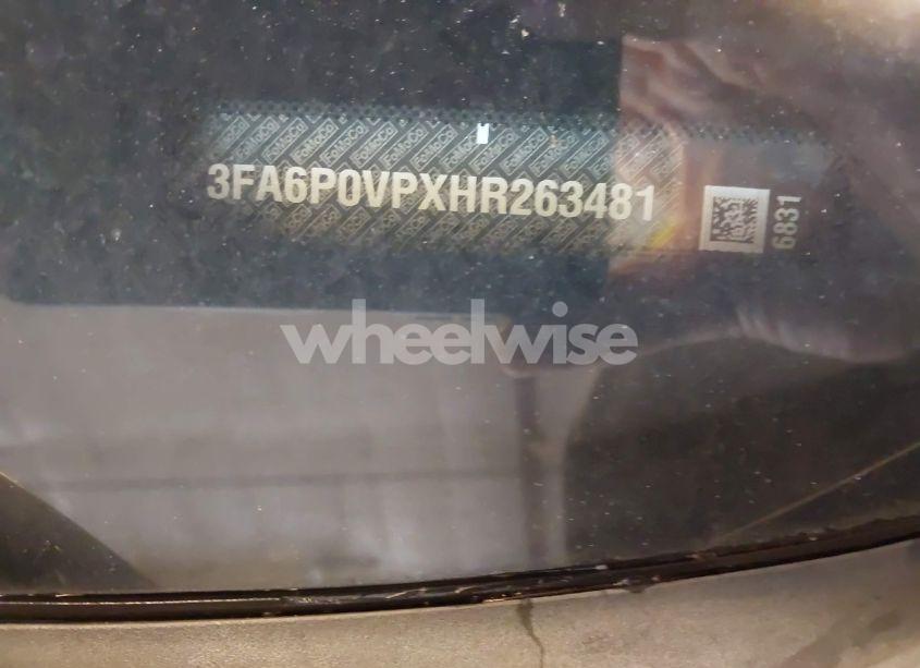 Photo 9 of 2017 Ford Fusion SPORT (VIN 3FA6P0VPXHR263481)