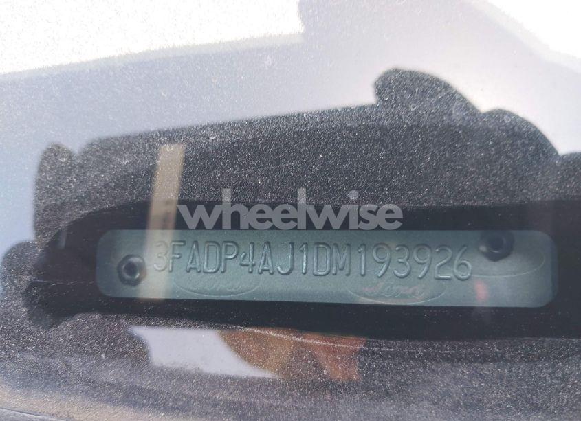 Photo 9 of 2013 Ford Fiesta S (VIN 3FADP4AJ1DM193926)