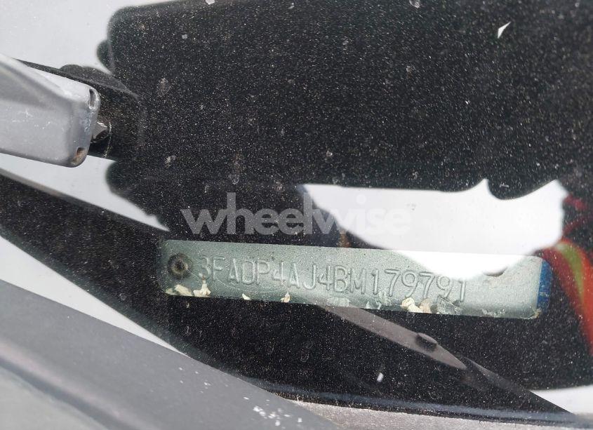 Photo 9 of 2011 Ford Fiesta S (VIN 3FADP4AJ4BM179791)