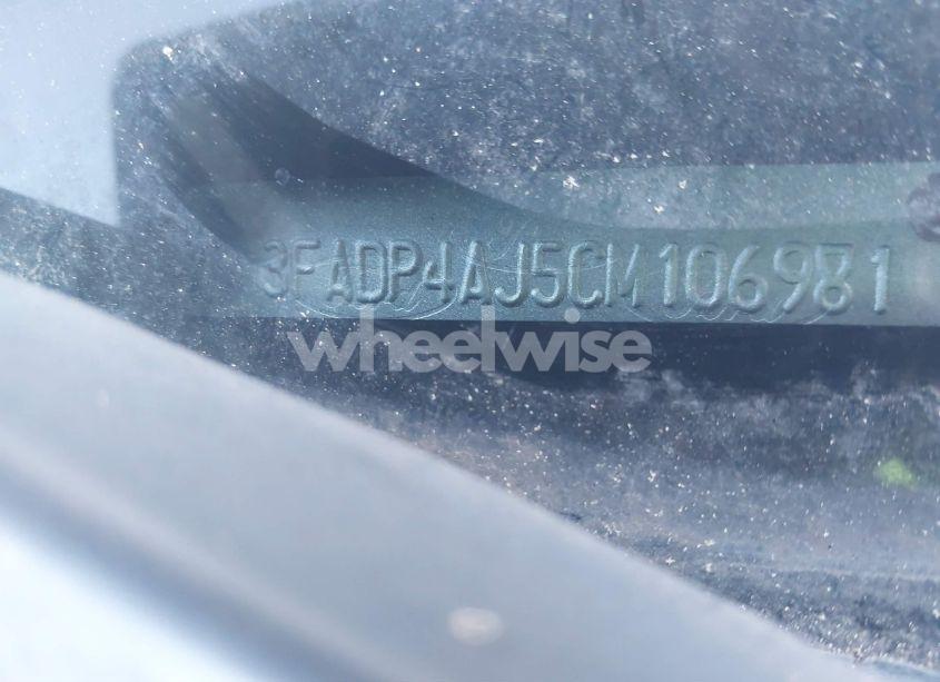 Photo 9 of 2012 Ford Fiesta S (VIN 3FADP4AJ5CM106981)