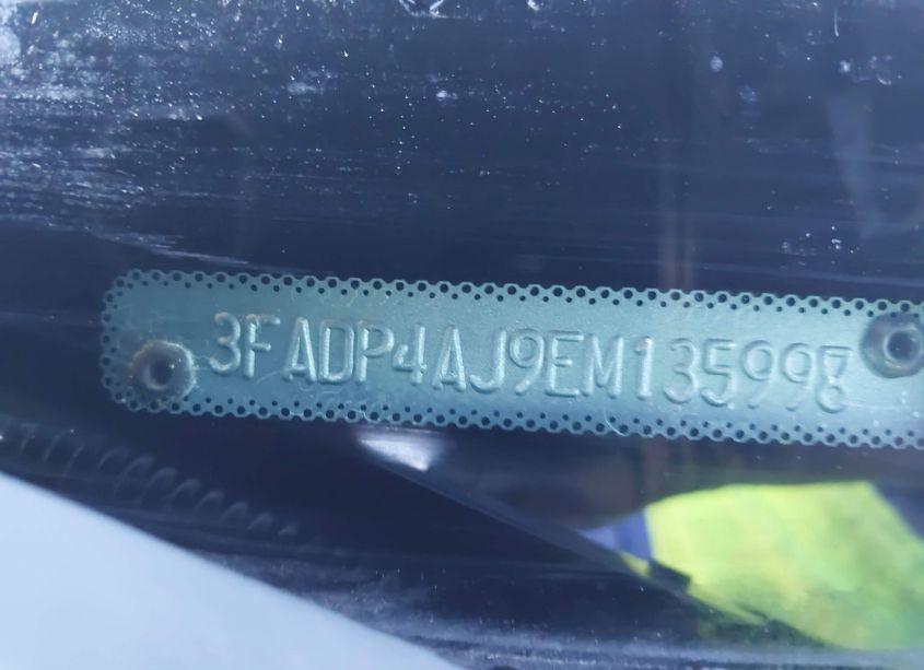 Photo 9 of 2014 Ford Fiesta S (VIN 3FADP4AJ9EM135998)