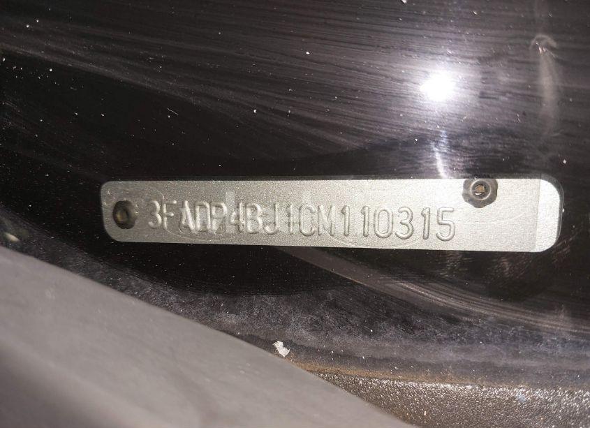 Photo 17 of 2012 Ford Fiesta SE (VIN 3FADP4BJ1CM110315)