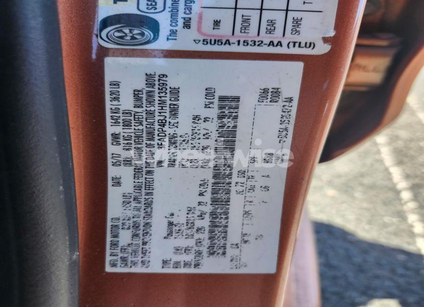 Photo 9 of 2017 Ford Fiesta N/A (VIN 3FADP4BJ1HM135979)