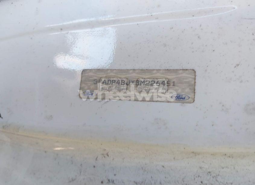 Photo 9 of 2011 Ford Fiesta SE (VIN 3FADP4BJXBM226451)