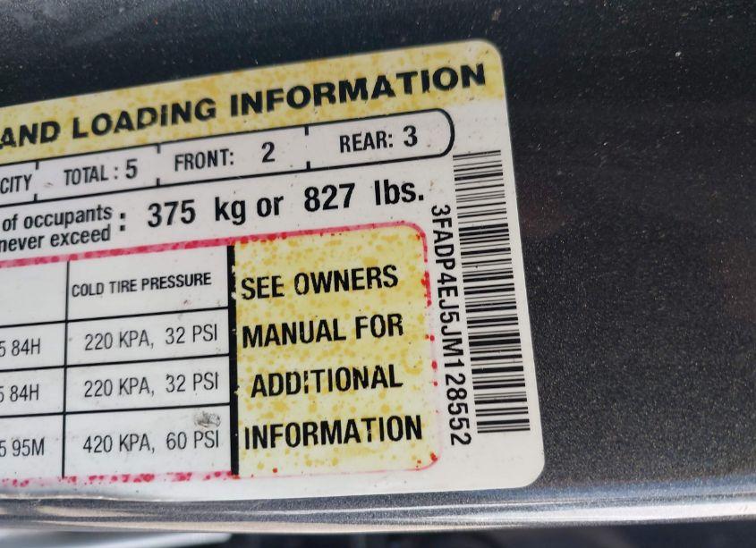 Photo 9 of 2018 Ford Fiesta SE (VIN 3FADP4EJ5JM128552)