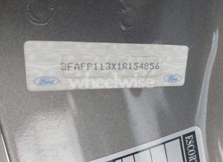 Photo 9 of 2001 Ford Escort ZX2 (VIN 3FAFP113X1R154856)