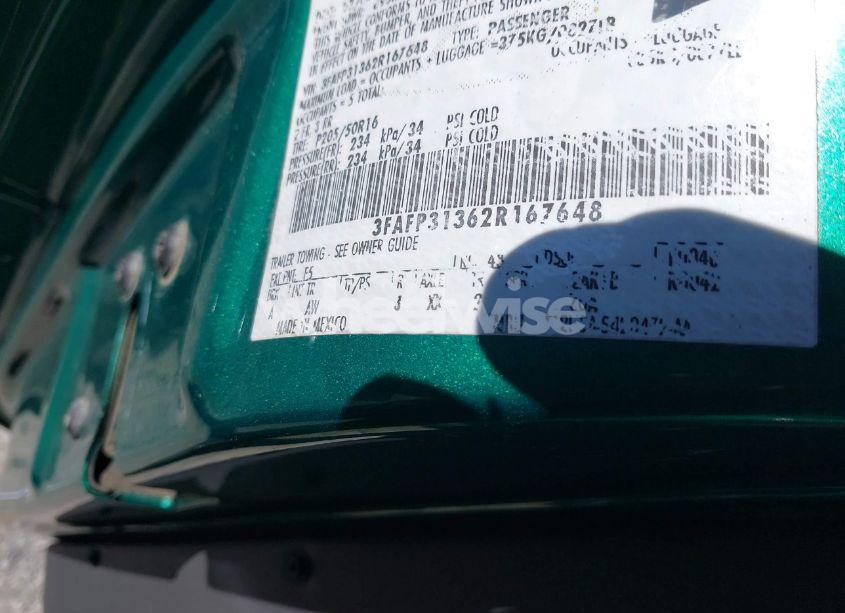 Photo 9 of 2002 Ford Focus ZX3 (VIN 3FAFP31362R167648)