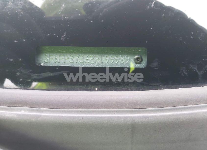 Photo 9 of 2002 Ford Focus ZX5 (VIN 3FAFP37362R199989)