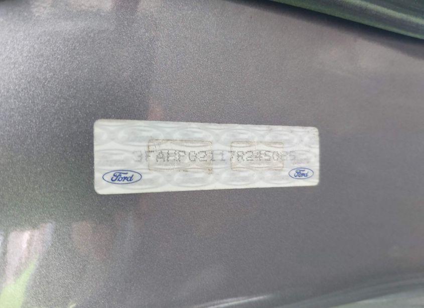 Photo 9 of 2007 Ford Fusion SEL (VIN 3FAHP02117R245085)